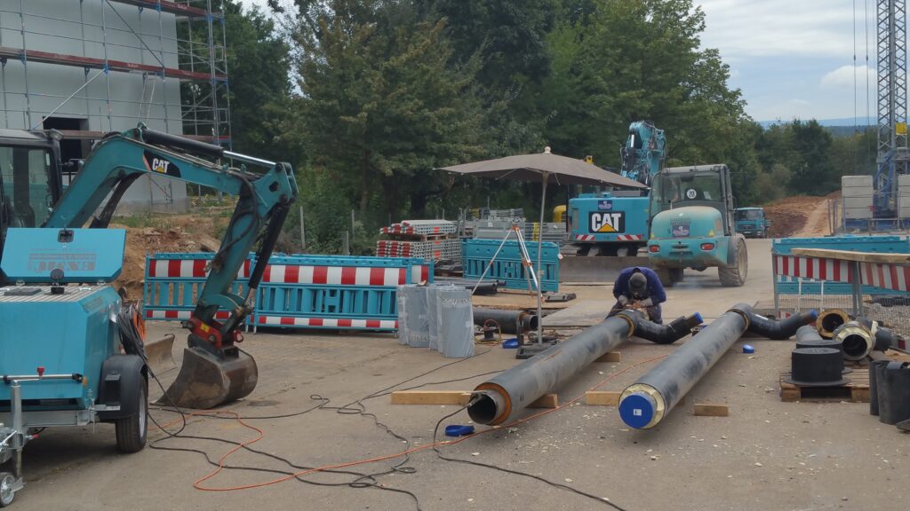 Rohrleitungsbau bei Agilent in Waldbronn